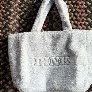 PINK Victoria's Secret light Blue Tote Bag